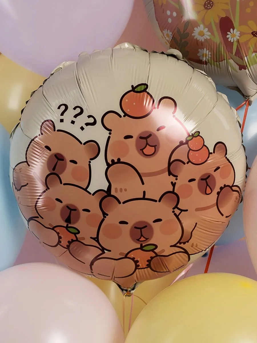Фольга18КапибараЦветочки
