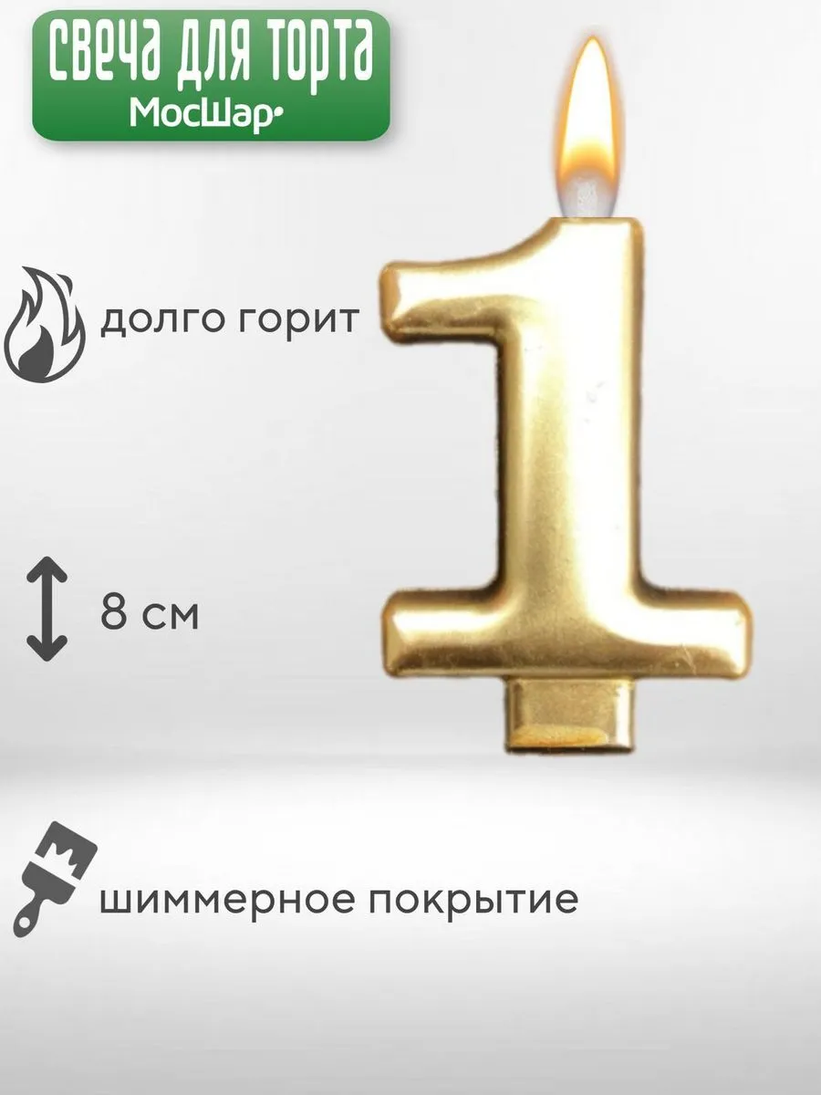 СвечаЦифра/Золото1